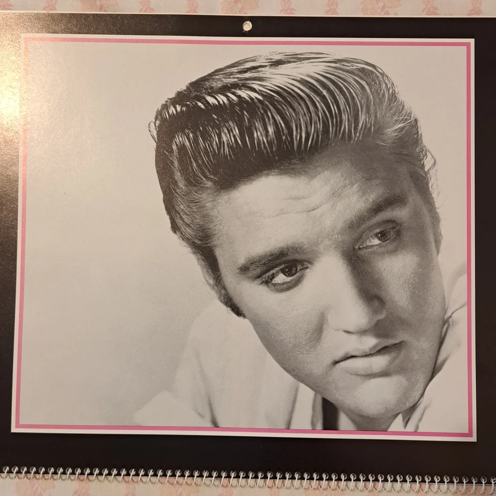 Vintage 1990 Elvis Calendar VGC